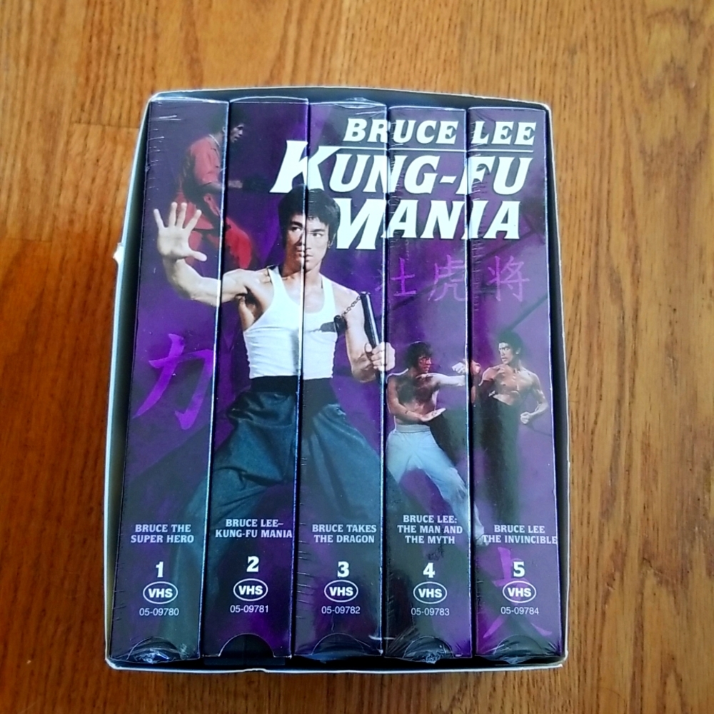 Brand new Bruce Lee VHS set